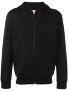 Palm Angels Back Patch Zipped Hoody, Men's, Size: Large, Black, Cotton