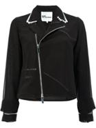 Comme Des Garçons Noir Kei Ninomiya Pearls Collar Jacket - Black