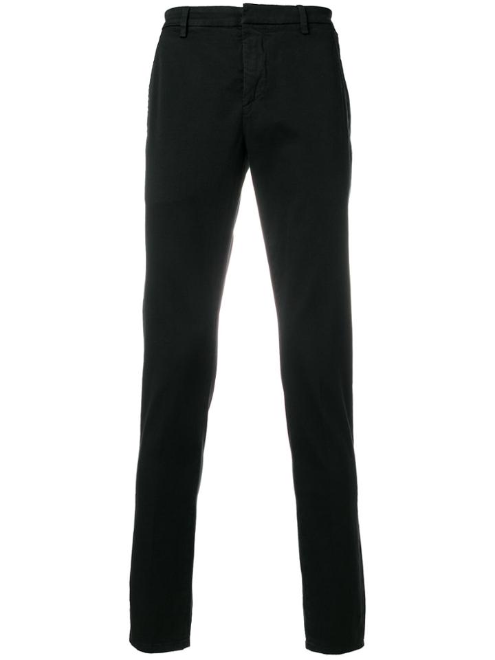 Dondup Fitted Tailored Trousers - Black