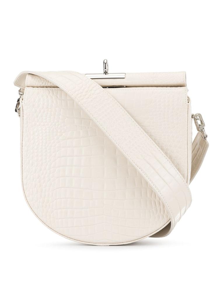 Gu De Demi Lune Shoulder Bag - White