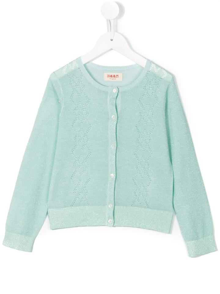 Maan Pinto Cardigan, Girl's, Size: 8 Yrs, Green