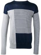 Diesel Black Gold Striped Sweatshirt, Men's, Size: Medium, Blue, Cotton