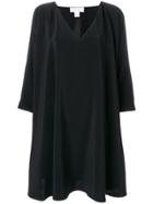 Gianluca Capannolo V-neck Mini Swing Dress - Black
