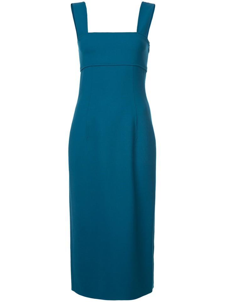 Oscar De La Renta Body-con Midi Dress - Green