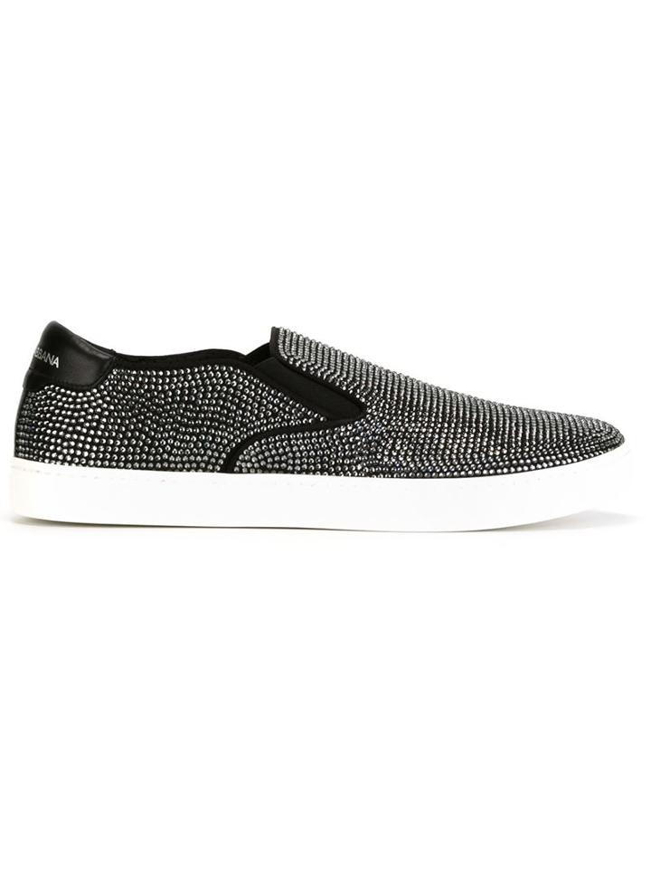 Dolce & Gabbana Embellished Slip-on Sneakers