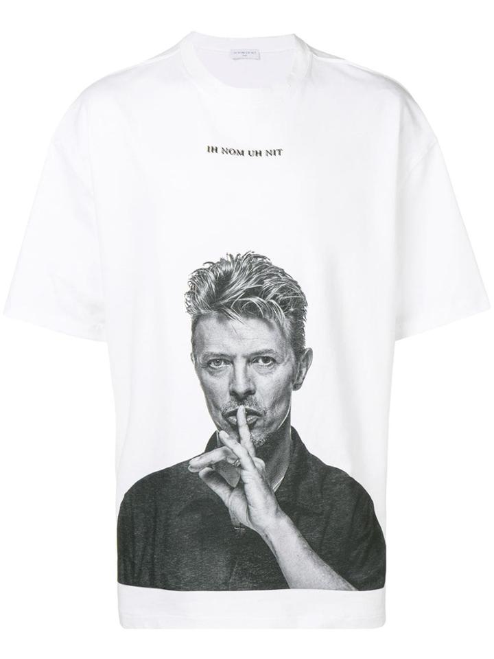 Ih Nom Uh Nit Bowie Silence Print T-shirt - White