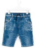 Diesel Kids - Krooley J Denim Shorts - Kids - Cotton/spandex/elastane - 8 Yrs, Blue