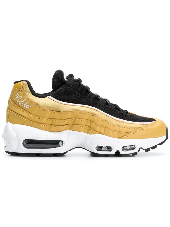 Nike Metallic Air Max Sneakers - Yellow & Orange