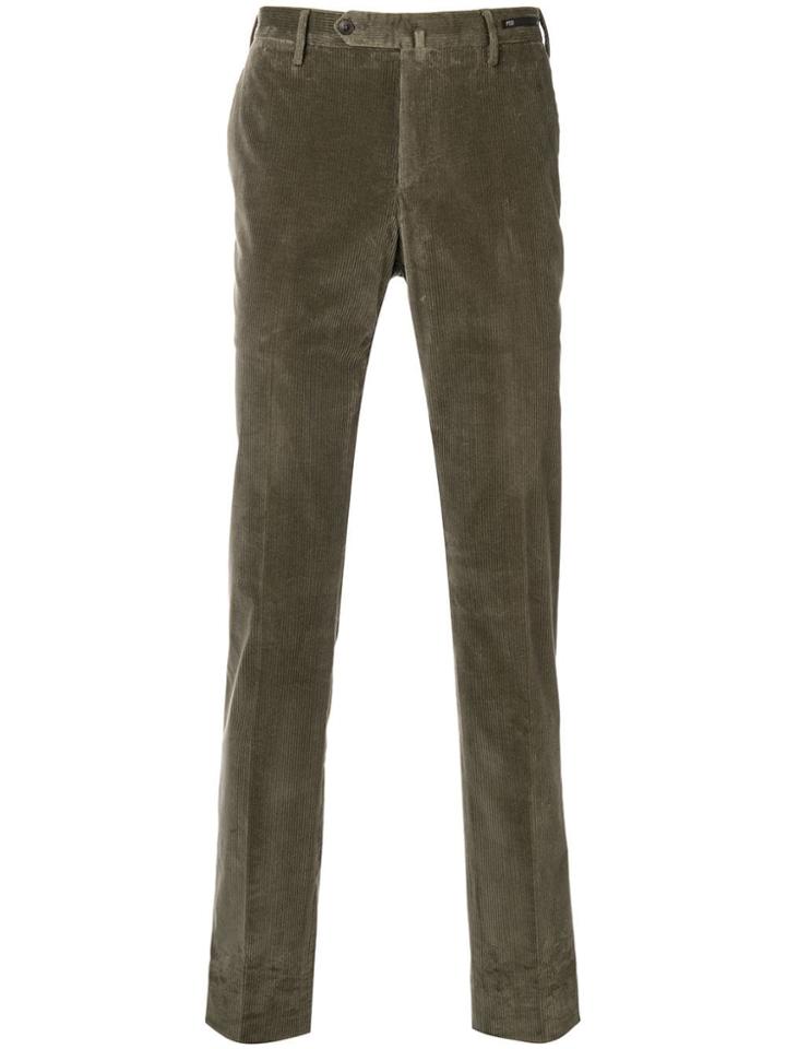 Pt01 Straight Fit Corduroys - Green