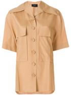 Joseph Exaggerated Collar Shirt - Nude & Neutrals