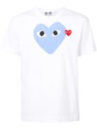 Comme Des Garçons Play - Heart Print T-shirt - Men - Cotton - L, White, Cotton