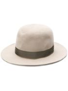 Salvatore Ferragamo Classic Wide Brim Hat - Nude & Neutrals