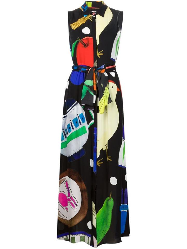 Novis Sleeveless Printed Shirt Dress