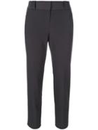 The Row - Cropped Trousers - Women - Silk/polyester/spandex/elastane - 8, Grey, Silk/polyester/spandex/elastane