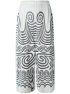 Pleats Please By Issey Miyake 'jomon' Print Trousers