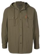 Orslow Hooded Shirt Jacket - Green