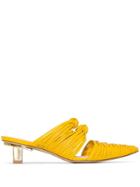 Cult Gaia Marigold Paige Mules - Yellow