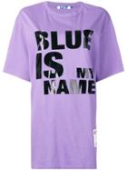 Sjyp Blue Is My Name T-shirt - Pink & Purple
