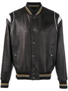 Givenchy Embossed Logo Leather Jacket - Black
