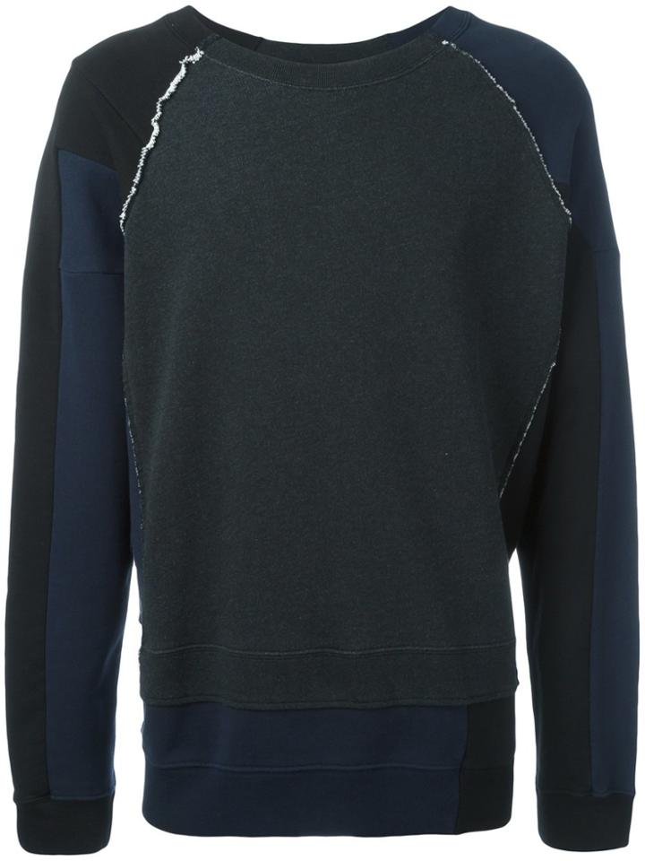 Maison Margiela Raw Edge Seam Sweatshirt - Black