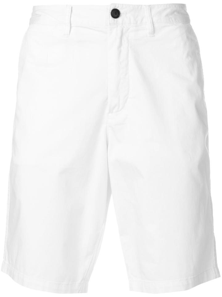 Emporio Armani Tailored Logo Shorts - White