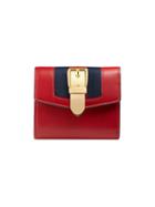 Gucci Sylvie Leather Wallet - Red