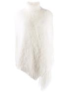 Fabiana Filippi Fluffy Poncho - White