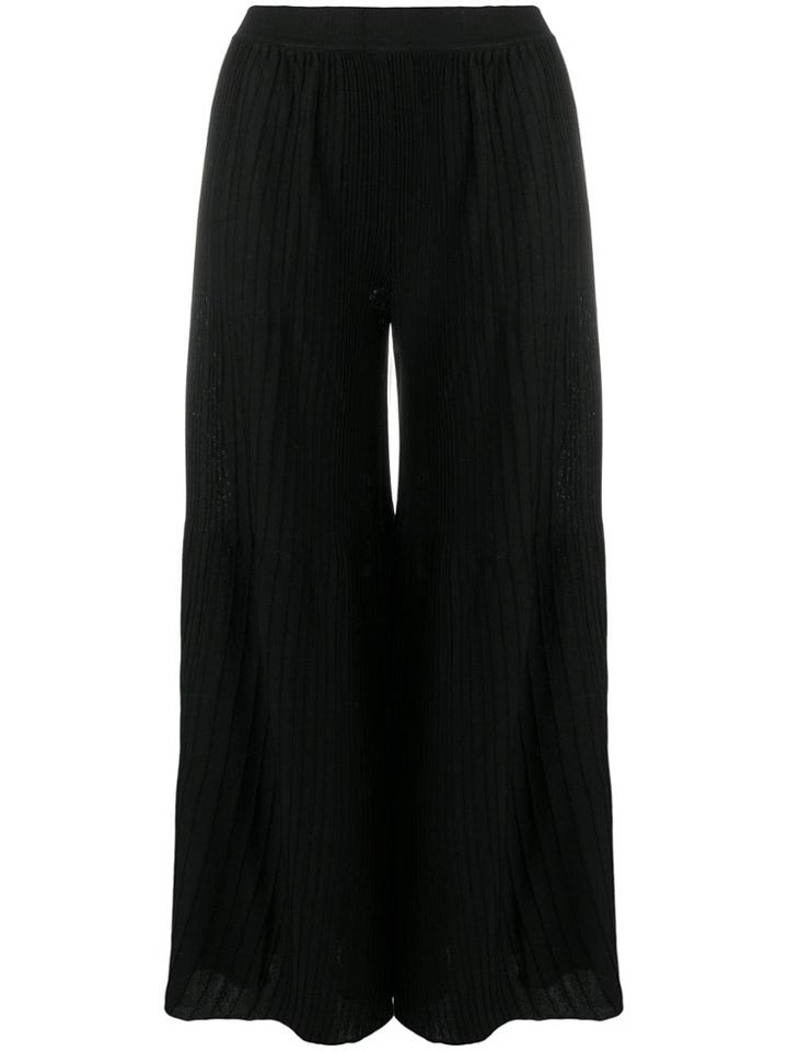 Missoni Pleated Palazzo Pants - Black
