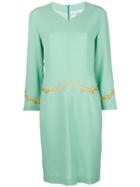 Gianfranco Ferre Vintage Embroidered Dress - Green