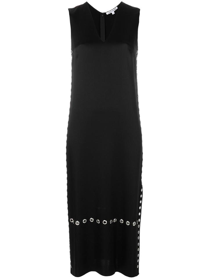Elizabeth And James Long Eyelet Detail Dress - Black