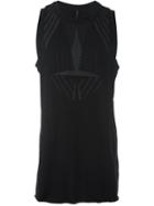 Barbara I Gongini Front Print Tank Top, Men's, Size: 46, Black, Cotton/modal