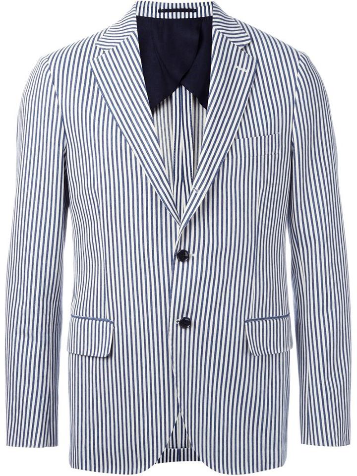 Mp Massimo Piombo Striped Blazer