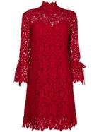 Ermanno Scervino Lace Shift Dress - Red