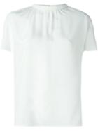 Ps By Paul Smith Ruched Collar Detail Blouse