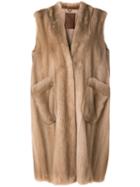 Liska Long Vergine Coat - Neutrals