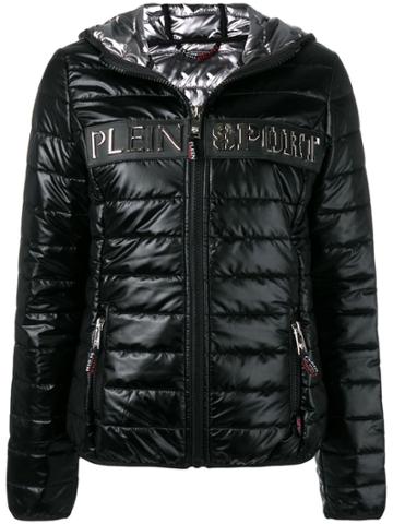 Plein Sport Classic Sports Puffer Jacket - Black
