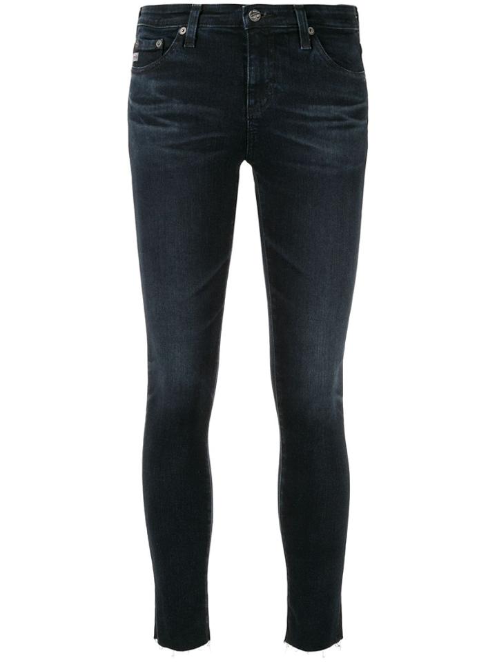 Ag Jeans Legging Ankle Raw Hem - Black