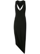Haney Fitted Side-slit Dress, Women's, Size: 4, Black, Polyester