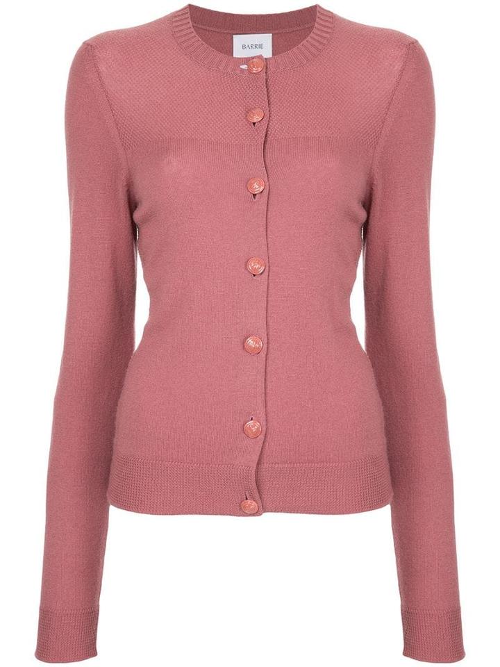 Barrie Round Neck Cardigan - Pink