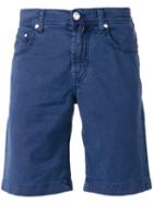 Jacob Cohen Chino Shorts, Men's, Size: 32, Blue, Cotton/linen/flax/spandex/elastane