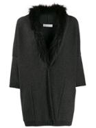Fabiana Filippi Oversized Fine Knit Cardigan - Grey