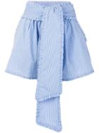 Msgm Striped Shorts - Blue