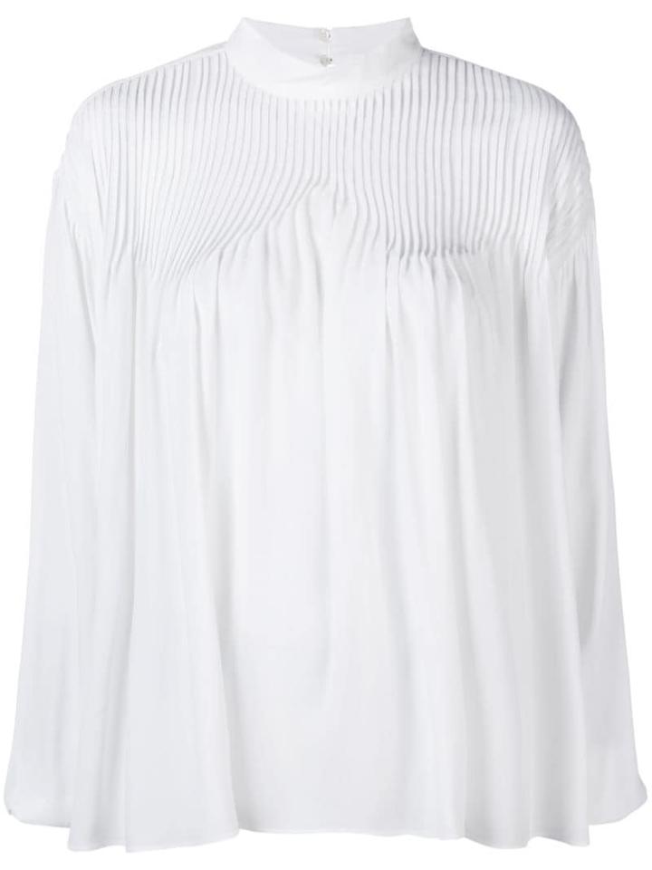 Nº21 Pleat Detail Blouse - White