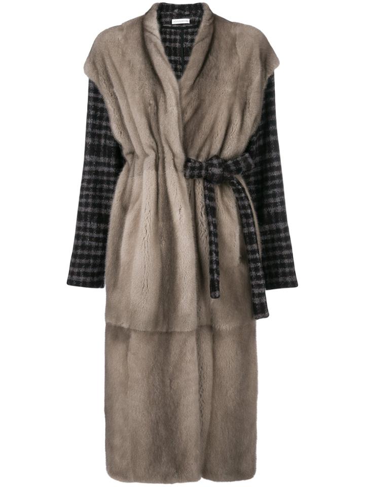 Inès & Maréchal Benoit Belted Coat - Grey