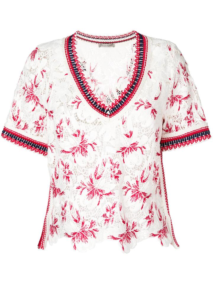 Ermanno Scervino Embroidered Blouse - Multicolour