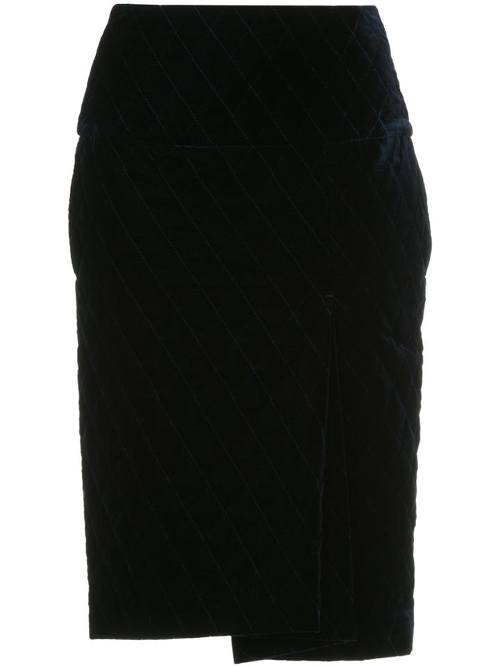 08sircus Diamond Stitch Pencil Skirt - Blue