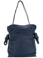 Loewe - Bucket Shoulder Bag - Women - Cotton/linen/flax/calf Leather - One Size, Blue, Cotton/linen/flax/calf Leather