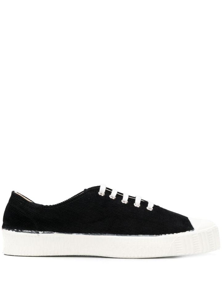 Comme Des Garçons Shirt Two Tone Low Top Sneakers - Black