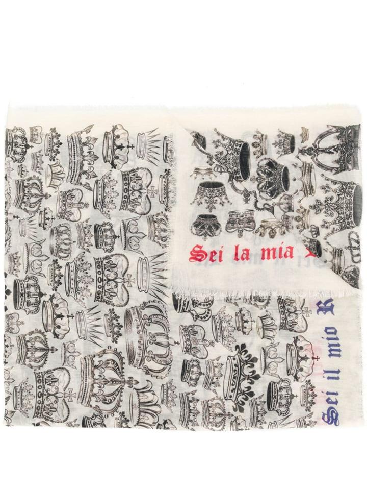 Faliero Sarti Royal Printed Scarf - Neutrals