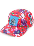 Kenzo Floral Print Patch Cap - Red